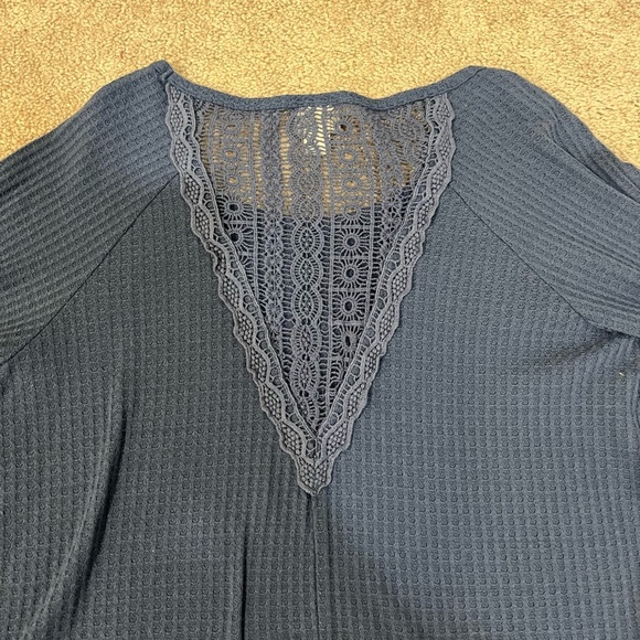 Mossimo Supply Co. Long Sleeve Waffle Knit Top - Picture 5 of 6